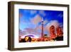 Toronto CN Tower At Night-null-Framed Art Print