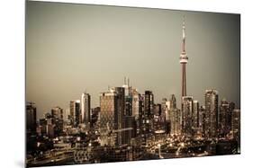 Toronto Downtown-null-Mounted Premium Giclee Print