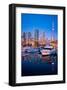 Toronto Harbor Area at Dusk-null-Framed Art Print