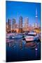 Toronto Harbor Area at Dusk-null-Mounted Art Print