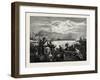 Toronto Harbour, a Sculling Match, Canada, Nineteenth Century-null-Framed Giclee Print