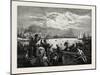 Toronto Harbour, a Sculling Match, Canada, Nineteenth Century-null-Mounted Giclee Print