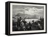 Toronto Harbour, a Sculling Match, Canada, Nineteenth Century-null-Framed Stretched Canvas