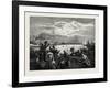 Toronto Harbour, a Sculling Match, Canada, Nineteenth Century-null-Framed Giclee Print