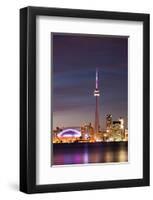 Toronto Illuminated Skyline-null-Framed Art Print