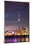 Toronto Illuminated Skyline-null-Mounted Art Print