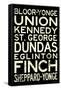 Toronto Metro Stations Vintage Travel Poster-null-Framed Stretched Canvas