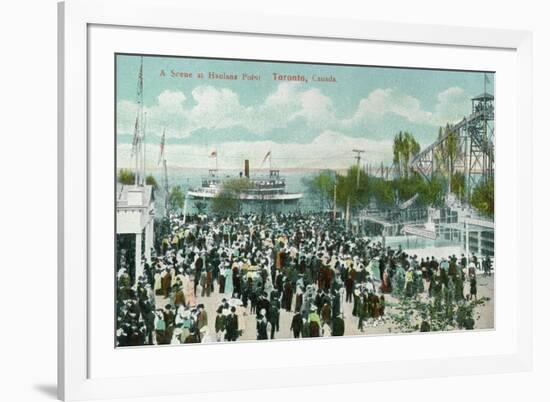 Toronto, Ontario - Hanlans Point Scene-Lantern Press-Framed Premium Giclee Print