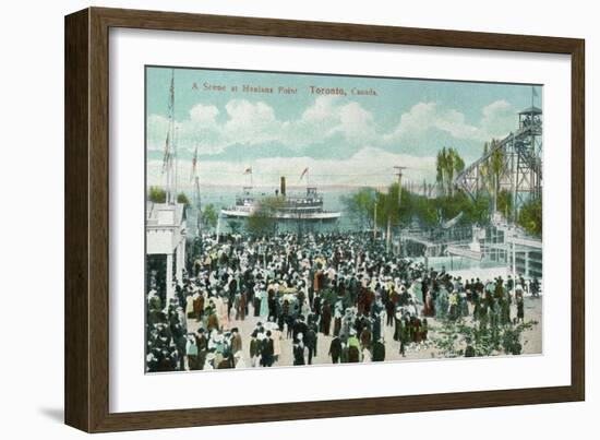 Toronto, Ontario - Hanlans Point Scene-Lantern Press-Framed Art Print