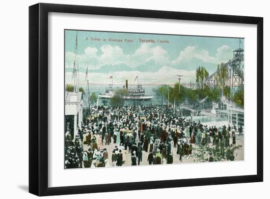 Toronto, Ontario - Hanlans Point Scene-Lantern Press-Framed Art Print