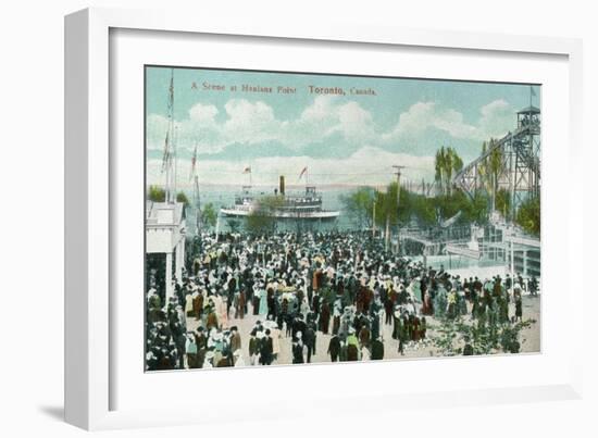 Toronto, Ontario - Hanlans Point Scene-Lantern Press-Framed Art Print