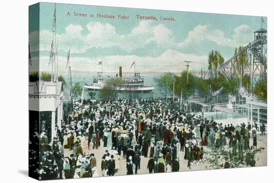 Toronto, Ontario - Hanlans Point Scene-Lantern Press-Stretched Canvas