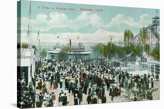 Toronto, Ontario - Hanlans Point Scene-Lantern Press-Stretched Canvas