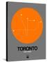 Toronto Orange Subway Map-NaxArt-Stretched Canvas