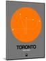 Toronto Orange Subway Map-NaxArt-Mounted Art Print