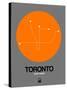 Toronto Orange Subway Map-NaxArt-Stretched Canvas