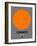 Toronto Orange Subway Map-NaxArt-Framed Art Print