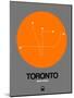 Toronto Orange Subway Map-NaxArt-Mounted Art Print