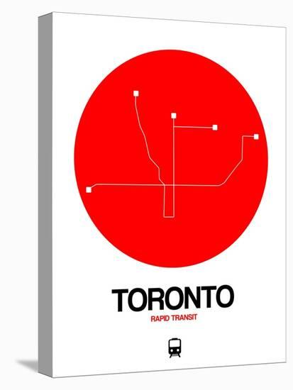 Toronto Red Subway Map-NaxArt-Stretched Canvas