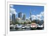 Toronto Skyline and Marina-null-Framed Premium Giclee Print