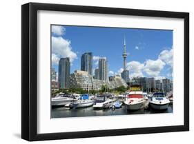 Toronto Skyline and Marina-null-Framed Art Print