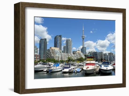 Toronto Skyline and Marina-null-Framed Art Print