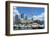 Toronto Skyline and Marina-null-Framed Art Print