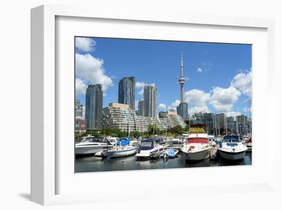 Toronto Skyline and Marina-null-Framed Art Print