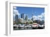 Toronto Skyline and Marina-null-Framed Art Print