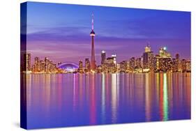 Toronto Skyline at Dusk-Brad Smith-Stretched Canvas