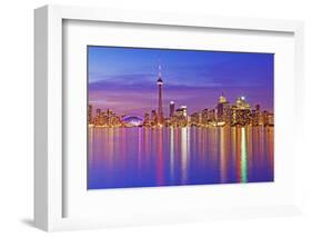 Toronto Skyline at Dusk-Brad Smith-Framed Photographic Print