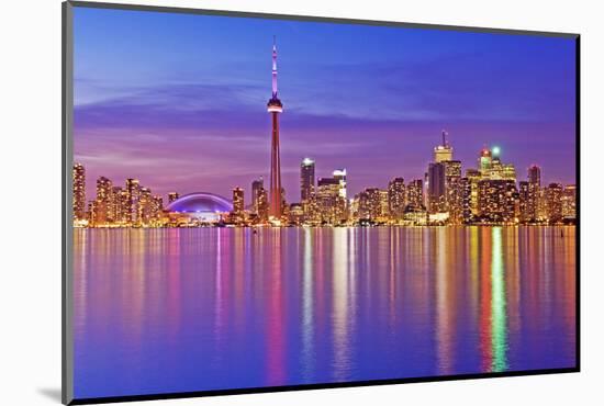 Toronto Skyline at Dusk-Brad Smith-Mounted Photographic Print