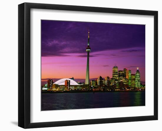 Toronto Skyline at Night, Canada-Jim Schwabel-Framed Premium Photographic Print