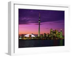 Toronto Skyline at Night, Canada-Jim Schwabel-Framed Premium Photographic Print