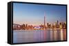 Toronto Skyline at Sunset from Toronto Islands-Brad Smith-Framed Stretched Canvas