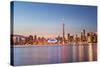 Toronto Skyline at Sunset from Toronto Islands-Brad Smith-Stretched Canvas