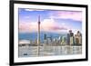 Toronto Skyline Center Island-null-Framed Premium Giclee Print