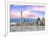 Toronto Skyline Center Island-null-Framed Premium Giclee Print