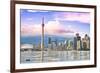 Toronto Skyline Center Island-null-Framed Premium Giclee Print