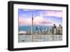 Toronto Skyline Center Island-null-Framed Art Print