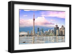 Toronto Skyline Center Island-null-Framed Art Print