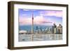 Toronto Skyline Center Island-null-Framed Art Print