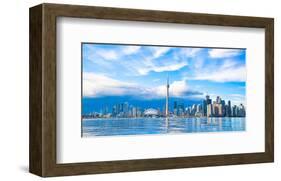 Toronto Skyline Center Island-null-Framed Art Print