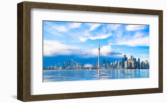 Toronto Skyline Center Island-null-Framed Art Print