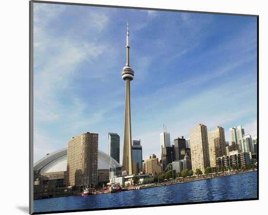 Toronto Skyline from Island-null-Mounted Art Print