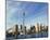 Toronto Skyline from Island-null-Mounted Art Print