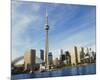 Toronto Skyline from Island-null-Mounted Art Print