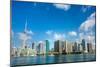 Toronto Skyline from the Lake-null-Mounted Art Print