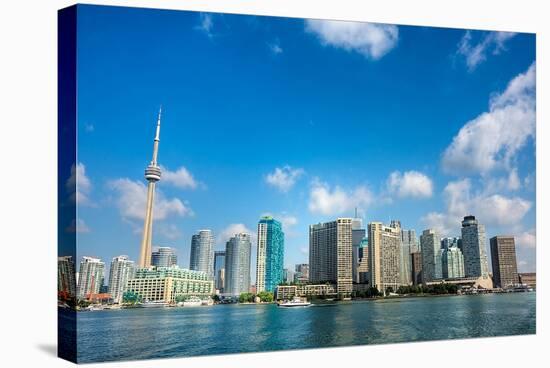 Toronto Skyline from the Lake-null-Stretched Canvas