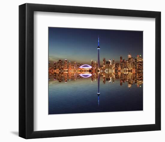 Toronto Skyline & Lake Ontario-null-Framed Art Print